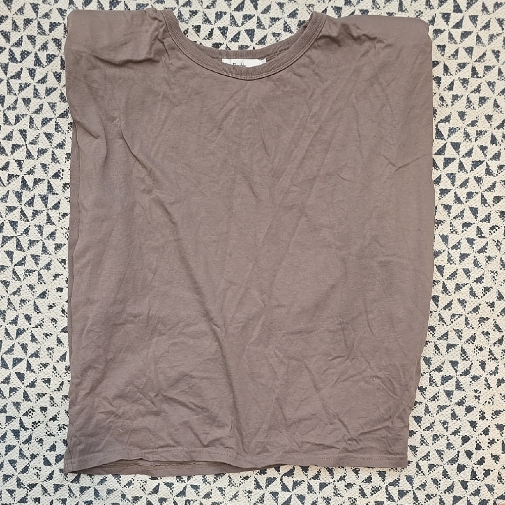 Frankie shop oversized Brown muscle Tee sz small